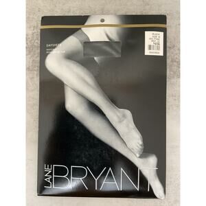 VTG Lane Bryant Daysheer Pantyhose Black Size B Invisible Reinforced Toe NEW